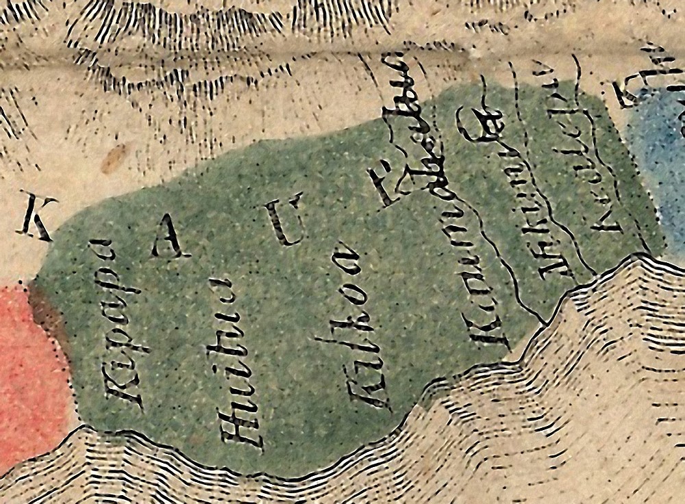 Kaupo 1838 map