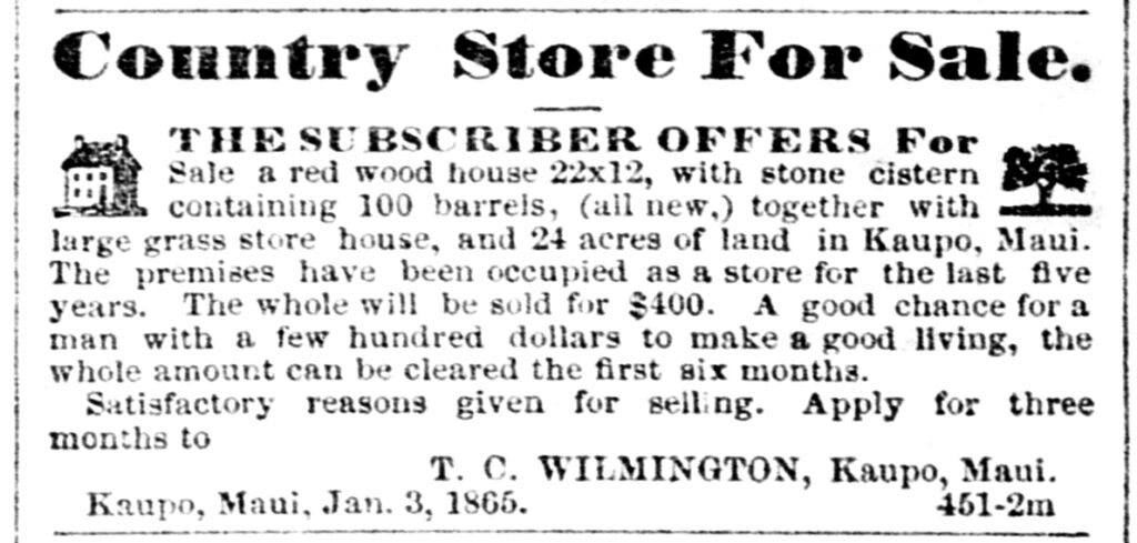 Wilmington store ad